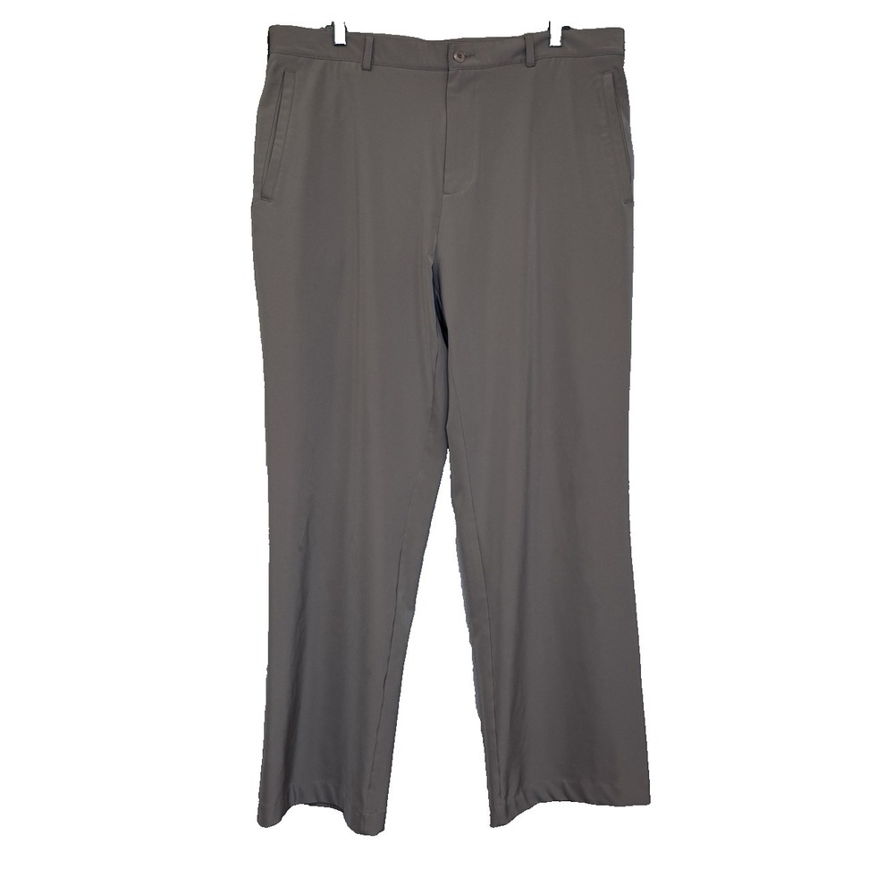 Nike Dri Fit Pants Mens Sz 38x30 Khaki Chinos Golf Outdoors Straight Leg Stretch